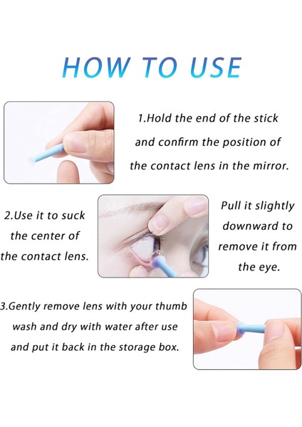 16 Adet Kontakt Lens Çıkarma Aleti Takma Göz Teması Çıkarıcı Pistonu Vakumlu Lens Yerleştiricisi Rgp Skleral Lensler Için (Yurt Dışından) fırsatları