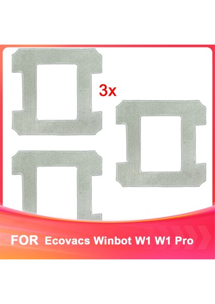 Ecovacs Winbot W1 W1 Pro Cam Temizleyici Yedek Parçaları Yıkanabilir Temizlik Bezleri Yedek Paspas Bezleri (Yurt Dışından)