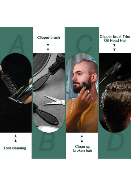 Berber Makas Fırçaları, 50 Adet Plastik Saplı Naylon Kıl Temizleme Fırçası, Saç Şekillendirme Aletleri Için Temizlik Malzemeleri (Yurt Dışından) modelleri