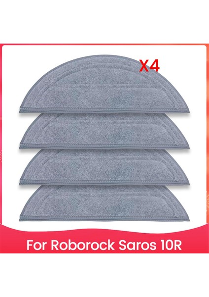 Roborock Saros 10R Robot Süpürge Için Yıkanabilir Paspas Pedleri, Mikrofiber Paspas Pedleri Yedek Paspas Pedleri (Yurt Dışından)