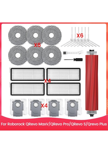 Roborock Qrevo Maxv/qrevo Pro/qrevo S/qrevo Plus Robot Süpürge Parçaları Için Yedek Aksesuarlar (Yurt Dışından)
