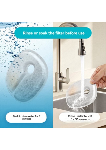 Cheerble Otomatik Evcil Hayvan Çeşmesi Yedek Filtreleri Için Kedi Su Çeşmesi Filtreleri 12 Adet (Yurt Dışından) fiyatları