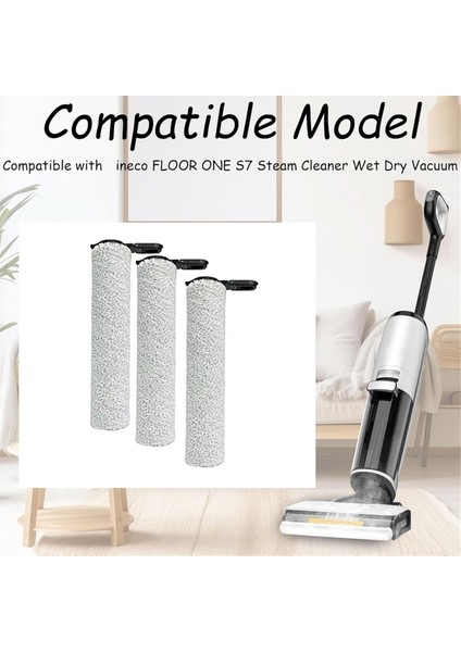 Tineco Floor One S7 Buharlı Zemin Fırçası Temizleyici Rulo Fırça Yedek Parça Yedek Aksesuarları Için 3 Adet Rulo Fırça (Yurt Dışından) fırsatları