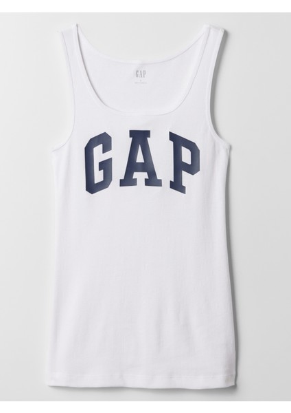 Kadın Beyaz Gap Logo Fitilli Atlet fiyatları