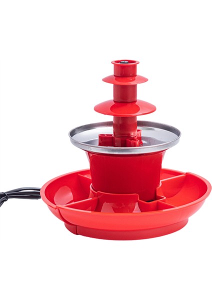 Mini Çikolata Çeşmesi Makinesi Ayrılabilir Mini Nostalji Eriyen Çikolata Fondü Noel Cadılar Bayramı Gecesi Abd Fişi (Yurt Dışından)