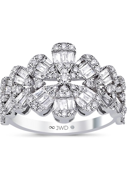 1.01 Ct G Sı 3.44 gr 14 K Jwd Pırlanta Baget Yüzük