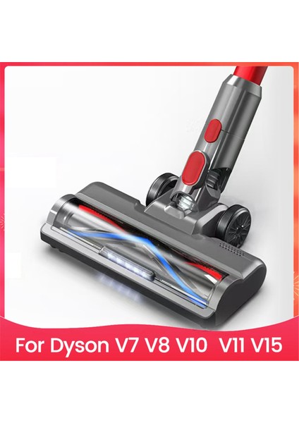 Dyson V7 V8 V10 V11 V15 Için Yedek Başlık, LED Toz Lambası, Halı ve Parke Zeminler Için V Şekilli Fırça Aparatı (Yurt Dışından)