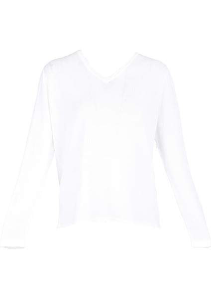 Y4TBL22483 Kadın Bluz Beyaz