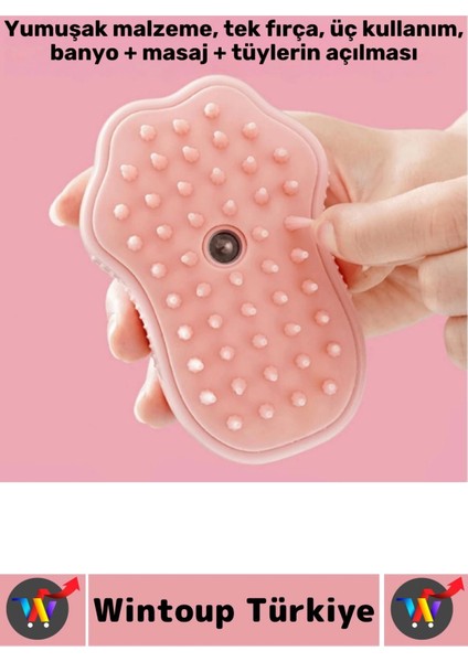 Evcil Hayvan Kedi Banyo Tüy Tarama Masaj Etkili Yumuşak Zararsız Pati Tasarımlı Pratik Buharlı Tarak fırsatları
