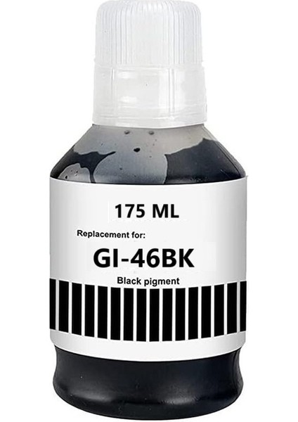 Gı-46 Canon Maxify GX6050 /GX6040 Yazıcı Uyumlu 175 ml Siyah 145 ml Renkliler 4 Renk Muadil Mürekkep Seti fırsatları