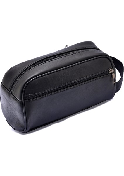 Forest Siyah Hakiki Deri Erkek El Çantası - Spor - Seyahat- Günlük - Traş- Bakım fiyatları