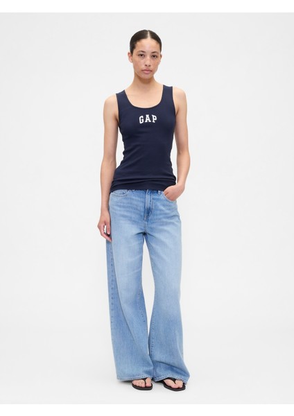 Kadın Lacivert Gap Logo Fitilli Atlet modelleri