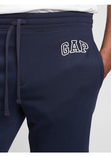 Erkek Lacivert Gap Logo Fleece Jogger Eşofman Altı