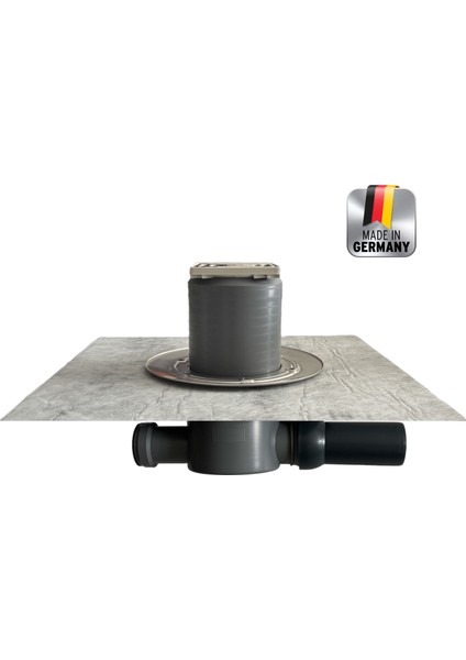 Tip 42 S 10X10CM 50'lik Yan Çıkışlı Lağım Kanalizasyon Pis Koku Önleyici Sifonlu Izolasyonlu Yer Banyo Duş Için Gider Süzgeci fiyatları