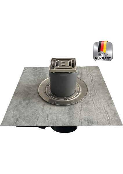 Tip 42 S 10X10CM 50'lik Yan Çıkışlı Lağım Kanalizasyon Pis Koku Önleyici Sifonlu Izolasyonlu Yer Banyo Duş Için Gider Süzgeci fırsatları