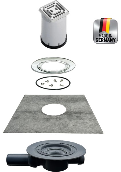 Tip 42 S 10X10CM 50'lik Yan Çıkışlı Lağım Kanalizasyon Pis Koku Önleyici Sifonlu Izolasyonlu Yer Banyo Duş Için Gider Süzgeci indirimleri