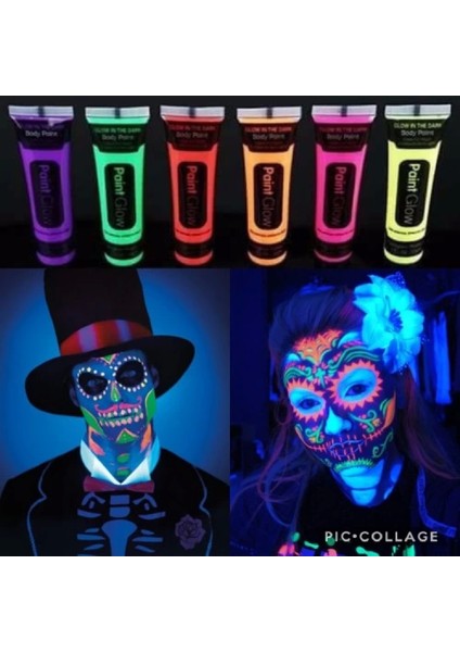 Glow Stick Boya Fosforlu Krem Boya 12 Adet fırsatları