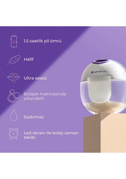 Giyilebilir Çiftli Göğüs Pompası