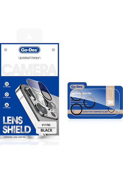 iPhone 17 Pro Uyumlu Go Des Lens Shield Cl-14 Kamera Lens Koruyucu Şeffaf fiyatları
