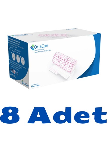 Octamed Esnek Tıbbi Plaster (Fix) 10 M x 15 cm 8 Adet