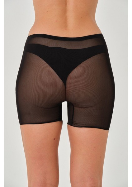 Fasano Model Hava Alan Yüksek Bel Transparan Şort Korse modelleri