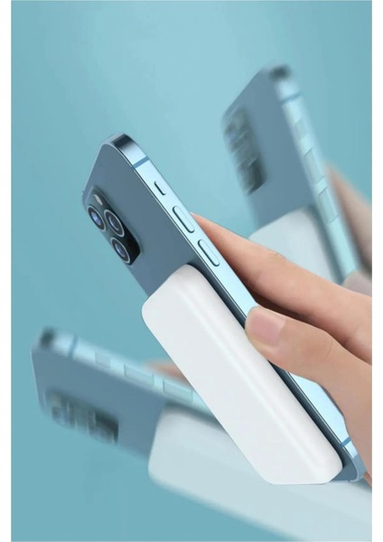 Smartblack Iphone Uyumlu Ios Magsafe Battery Pack Kablosuz Powerbank Şarj Megsafe Powerbank fırsatları