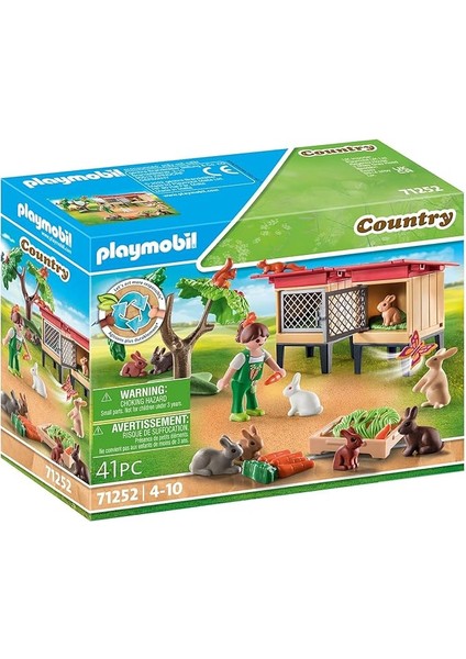 71252 Country Tavşan Kafesi, Çiftlik Hayvanı Oyun Setleri, Sürdürülebilir Oyuncaklar, Eğl modelleri