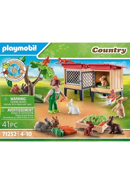 71252 Country Tavşan Kafesi, Çiftlik Hayvanı Oyun Setleri, Sürdürülebilir Oyuncaklar, Eğl indirimleri