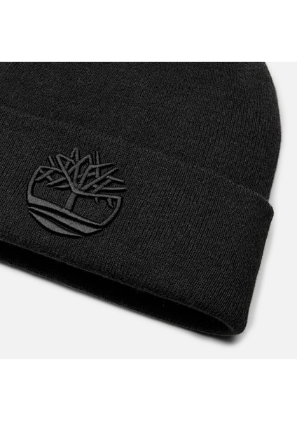 3D Embroidery Beanie Erkek Siyah Şapka TB0A65HP0011 fiyatları