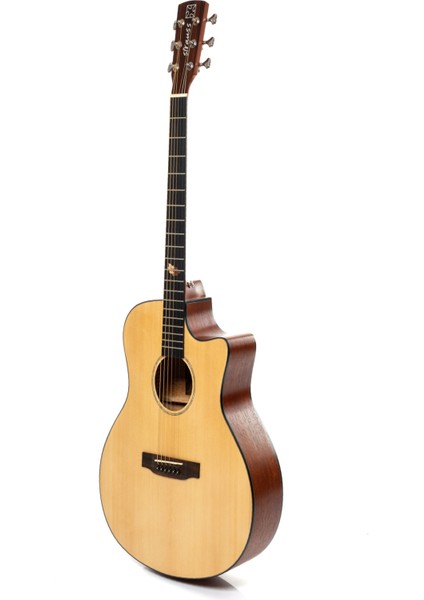 SA-400 Akustik Gitar - Masif Ladin Ön Kapak- Maun