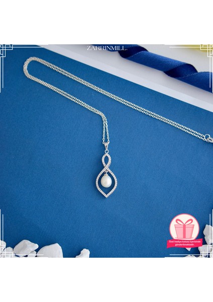 Kadın 925 Ayar Gümüş Inci Damla Kolye fiyatları