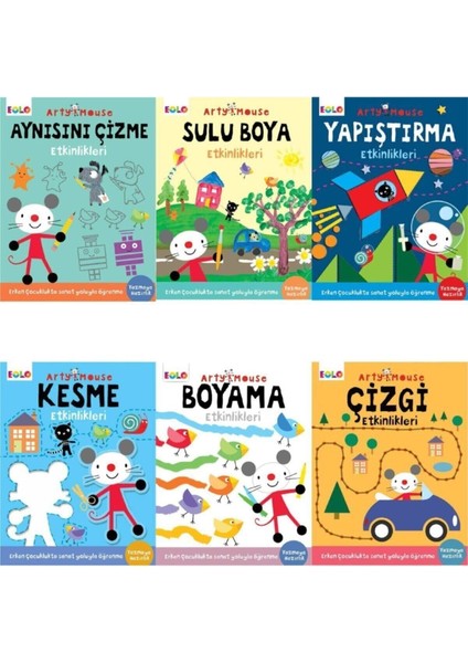 Arty Mouse Etkinlik Kitapları Seti - 6 Etkinlik Birarada
