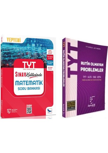 Sınav Tyt Matematik ve Karekök Rutin Olmayan Problemler Soru Bankası 2 Kitap Set