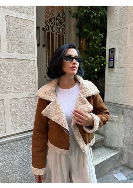 Kısa Içi Peluş Dışı Süet Kaban modelleri