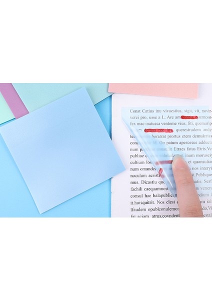 Şeffaf Post-It Yapışkanlı Not Kağıdı -7,5X75CM 50'li fiyatları