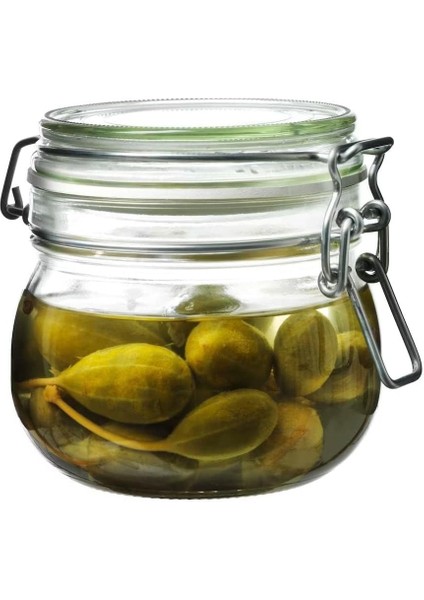 Korken Kapaklı Kavanoz, 0,5 L (Şeffaf Cam) modelleri