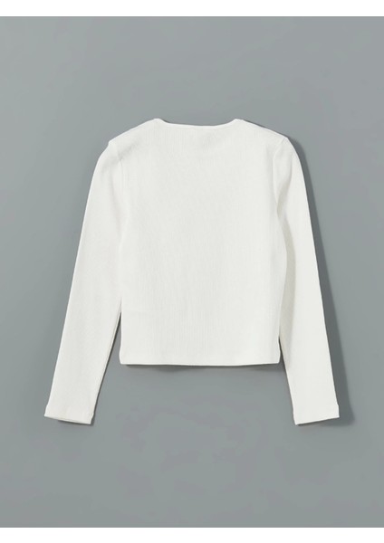 Lcw Kids Ekru Bisiklet Yaka Kız Çocuk Tişört ve Şort Etek fırsatları