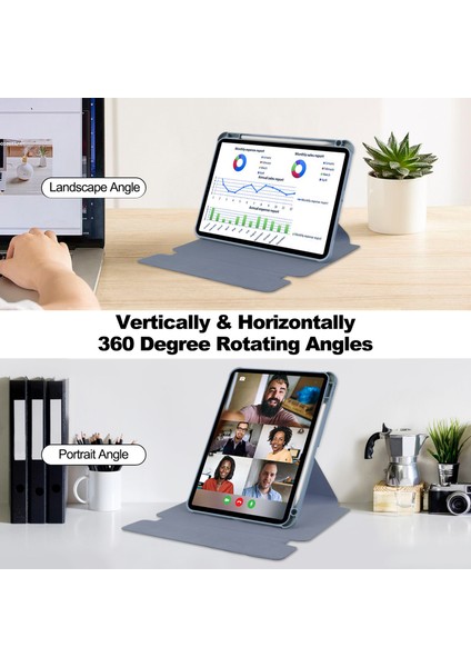 iPad Air 13 2024 Klavyeli Temizle Darbeye Dayanıklı Tablet Kılıfı (Yurt Dışından) modelleri