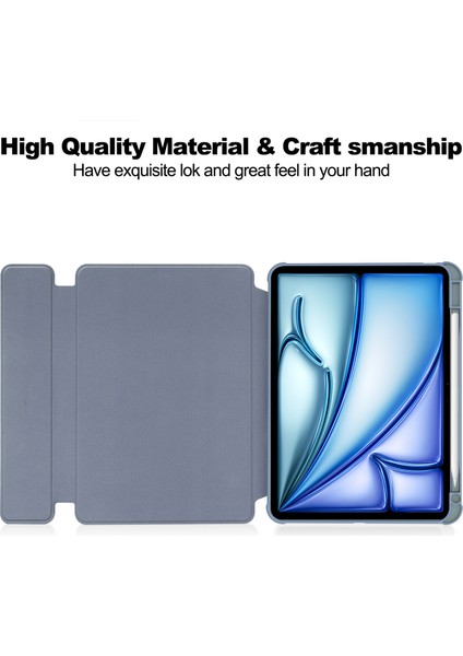 iPad Air 13 2024 Klavyeli Temizle Darbeye Dayanıklı Tablet Kılıfı (Yurt Dışından) fırsatları