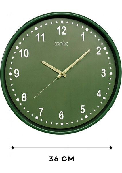 Retro Yeşil Duvar Saati 36 cm 242130 modelleri