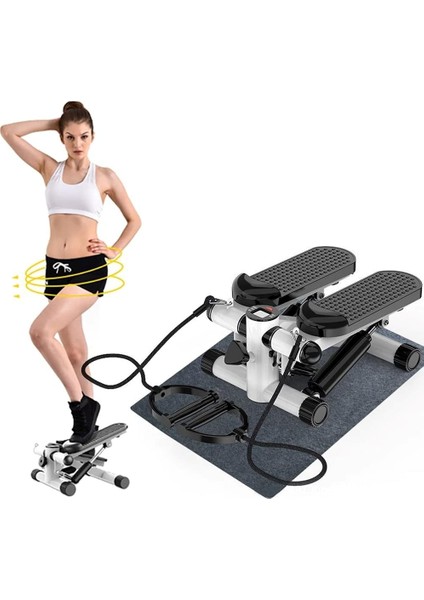 Mini Stepper Fitness Twister Step Aleti Direnç Lastikli Egzersiz Aleti CKS116