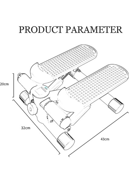 Mini Stepper Fitness Twister Step Aleti Direnç Lastikli Egzersiz Aleti CKS116 indirimleri