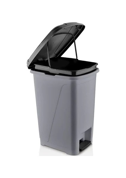 Siyah 40 Litre Slim Gri Çöp Kutusu modelleri
