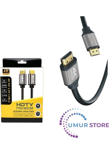 1,5 Metre Ultra Hdtv 4k 60hz Hdmı 2.0v Görüntü Ve Ses Kablosu fiyatları