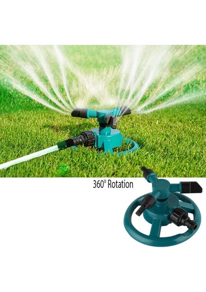 Bahçe Sulama Fıskıyesi Hortum Klipsli Yağmurlama Fiskiyesi 360 Derece Döner Başlık Ayarlanır Nozul