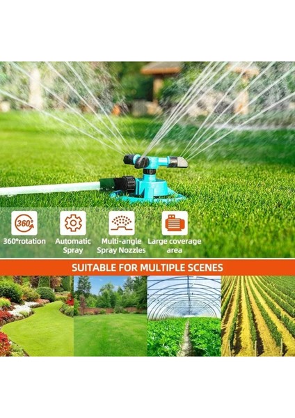 Bahçe Sulama Fıskıyesi Hortum Klipsli Yağmurlama Fiskiyesi 360 Derece Döner Başlık Ayarlanır Nozul fiyatları