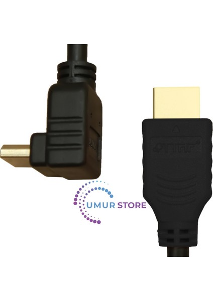 HDMI 2.0 4K Ultra Hd 60 Hz L Tipi Ses ve Görüntü Aktarım Kablosu 5 Metre fiyatları