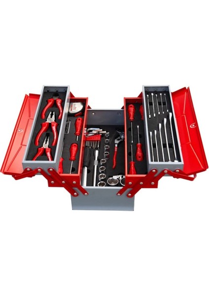 Izeltaş Dolu Takım Çantası 62 Parça Mekanikçi Metal Özel Çantalı 8420005063