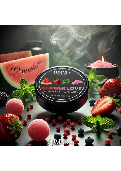 Number Love Nargile Marmelatı 200GR. Karpuz-Çilek-Nane-Sakız Aromalı