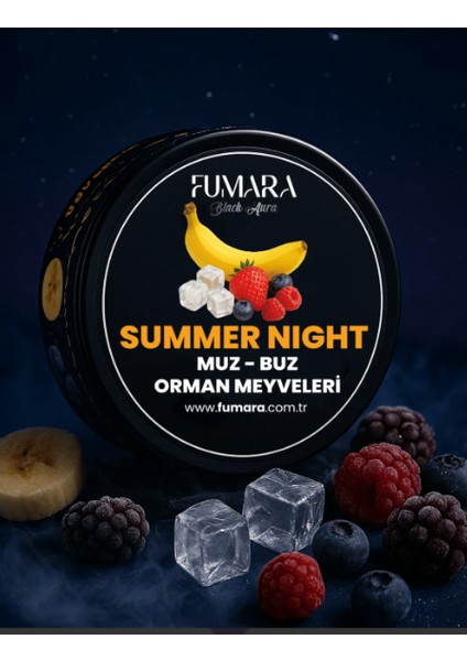 Summer Night - Muz, Buz, Orman Meyveleri Aromalı 200GR Nargile Marmelatı